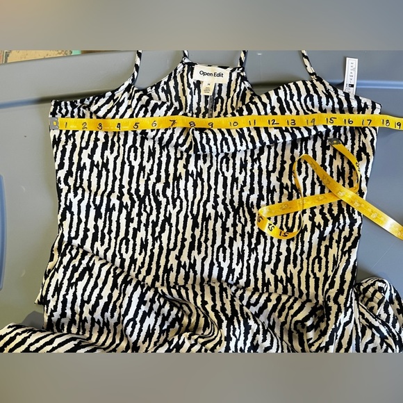 OPEN EDIT Beige and black‎ zebra print slip dress size M. - Picture 13 of 14